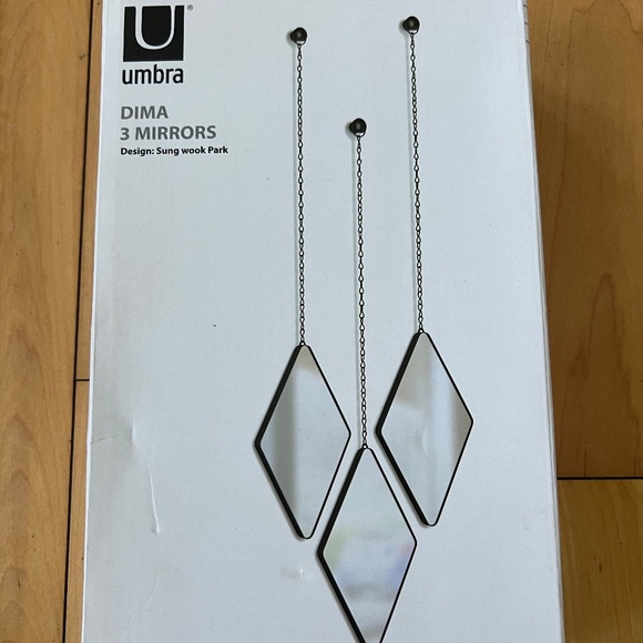 UMBRA. Dima. 3 Mirror Set.  Black. - Picture 11 of 11